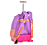 Mochila de Rodinhas Luluca Lilás + Lancheira + Estojo Box - Imagem 3