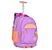 Mochila de Rodinhas Luluca Lilás + Lancheira + Estojo Box - Imagem 2