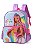 Kit Mochila Lancheira E Estojo Duplo Barbie Sereia Lilás - Imagem 5