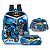 Kit Mochila Costas Batman Lancheira e Estojo Moto Azul - Imagem 1