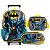 Kit Mochila Rodinhas Batman Lancheira e Estojo Amarelo - Imagem 1