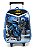 Kit Mochila Rodinhas Lancheira e Estojo Batman Moto Azul - Imagem 2