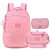 Kit Mochila Lancheira e Estojo Crinkle UP4YOU Rosa - Imagem 1