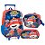 Kit Mochila Rodinhas Lancheira e Estojo Super Wings Vermelha - Imagem 1