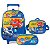 Kit Mochila Rodinhas Lancheira e Estojo Super Wings Azul - Imagem 1