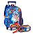 Kit Mochila Rodinhas + Estojo Duplo Dragon Ball Super Azul - Imagem 1