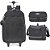 Kit Mochila Carrinho Lancheira e Estojo Crinkle Preto UP4YOU - Imagem 1