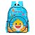 Mochila Costas Baby Shark Azul Claro Infantil - Luxcel - Imagem 1