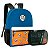 Kit Mochila Costas + Estojo Box Dragon Ball Z Azul e Coral - Imagem 1