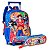 Kit Mochila de Rodinhas + Estojo Duplo One Piece Azul - Imagem 1