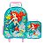 Mochila de Rodinhas Princesa Ariel + Lancheira Térmica - Imagem 1