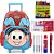 Kit Escolar Mochila de Rodinhas Mônica e Material Escolar - Imagem 1