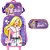 Kit Mochila De Rodinhas Lancheira e Estojo Barbie - Luxcel - Imagem 1