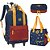 Kit Mochila de Carrinho Lancheira e Estojo Wonder Woman - Imagem 1