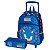 Kit Mochila de Carrinho + Estojo Duplo Sonic Azul Geomaze - Imagem 1