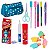 Kit Papelaria Caderno Marcadores Lápis Caneta - Imagem 1