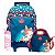 Mochila Rodinhas Unicornio + Lancheira + Garrafinha Rosa - Imagem 1