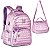 Kit Mochila Costas + Lancheira Térmica RB Crinkle Lilás - Imagem 1