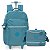 Kit Mochila Rodinhas Crinkle Azul + Lancheira Térmica UP4YOU - Imagem 1