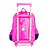 Mochila Escolar Rodinha Barbie Preta e Rosa c/ Glitters - Imagem 3