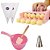 Kit Confeitaria Enrolador Panelinha Espátula Bico e Saco - Imagem 1