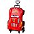 Mochila 3D de Rodinhas Infantil Cars Mcqueen Vermelha - Imagem 3