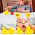 Patinho de Borracha Amarelo Para bebês de banho 6un - Imagem 3