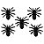 5Un Brinquedo Aranha Preta 11x15cm - Mini Toys - Imagem 1