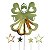 Topo Decorativo Para Bolo Anjo c/ 4 Estrelas Dourado - Imagem 1