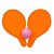 2 Raquetes e 1 Bolinha beach tennis Neon - Mini toys - Imagem 2