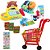Brinquedo Mini Mercadinho C/ Caixa Registradora e itens Urso - Imagem 1
