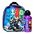 Lancheira Marvel Avengers + Garrafa 500ml Roxa Escolar - Imagem 1