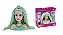 Barbie Mini Styling Head Special Hair Verde Cabelo de tricô - Imagem 4