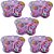 Kit 5 Maquiagem para bonecas Infantil Sombra e batom - Imagem 1