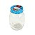Enfeite Decorativo Pote Vidro Boneco Neve e Tampa 550ml Azul - Imagem 2