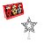 Estrela Enfeite Arvore de Natal Decorativa Prata 18cm - Imagem 2