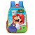 Mochila de Costas Escolar Super Mario Bros Azul Infantil - Imagem 1