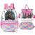 Kit Mochila Costa Barbie Paetê Lancheira e Estojo - Luxcel - Imagem 1