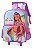 Mochila Escolar Rodinha Barbie Sereia Lilás - Luxcel - Imagem 2