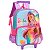 Mochila Escolar Rodinha Barbie Sereia Lilás - Luxcel - Imagem 1