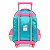 Mochila Escolar de Rodinhas Barbie Holográfica Rosa Infantil - Imagem 4