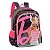 Mochila Escolar Costas Barbie Preta e Rosa C/ Luz Infantil - Imagem 2