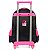 Mochila Escolar Rodinha Barbie Preta e Rosa C/ Luz Infantil - Imagem 5
