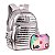 Kit Mochila de Costas RB Prata + Estojo Box Holografico - Imagem 1
