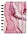 Caderno Inteligente Agatha Marmorizado Rosa - Médio - Imagem 1