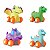 Brinquedo Carrinho Dino Verde + Verde lima + Azul + Roxo - Imagem 1