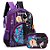 Kit Mochila De Costas + Estojo Box Wandinha e Enid Roxo - Imagem 1
