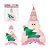 Enfeite de Porta Noel e Boneco de Neve Fam Cherry 26cm 1Un - Imagem 1