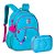 Kit Mochila Costas + Estojo Box Oficial Rebecca Bonbon Azul - Imagem 1