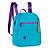 Mini Mochila De Costas Luluca c/ Chaveiro Azul e roxo - Imagem 1
